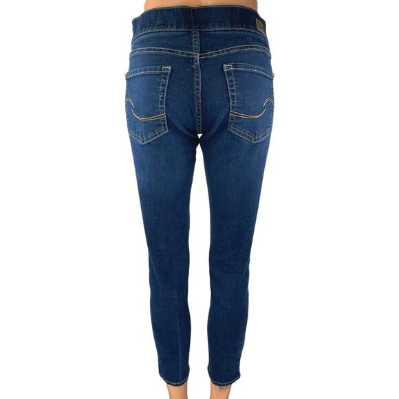 Levi's Totally Shaping Women's Mid Rise Pull On Skinny Leg Denim Jeans Pants 27 - Picture 3 of 7